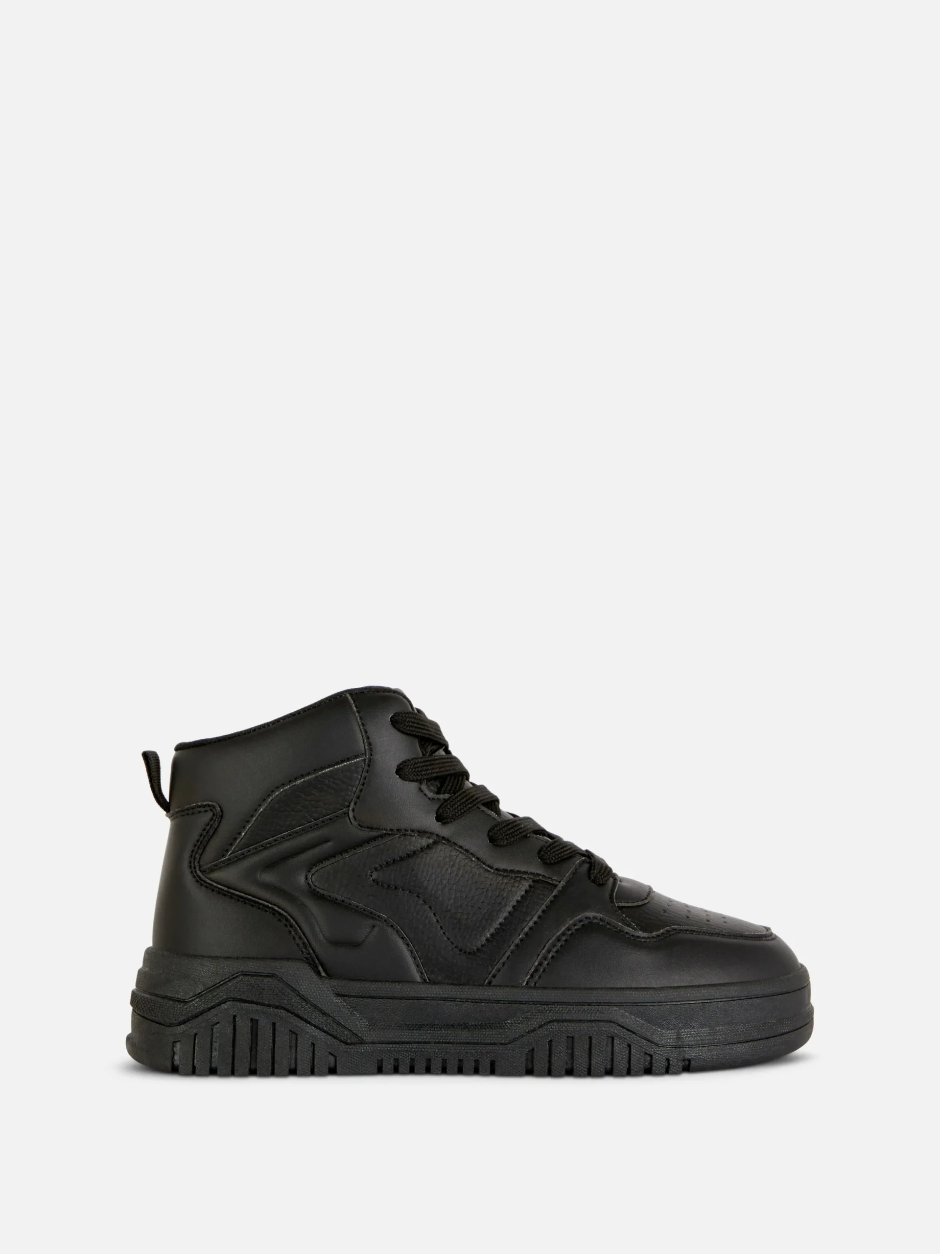 Sneakers|Primark High-Top-Sneakers Mit Klobiger Sohle Schwarz