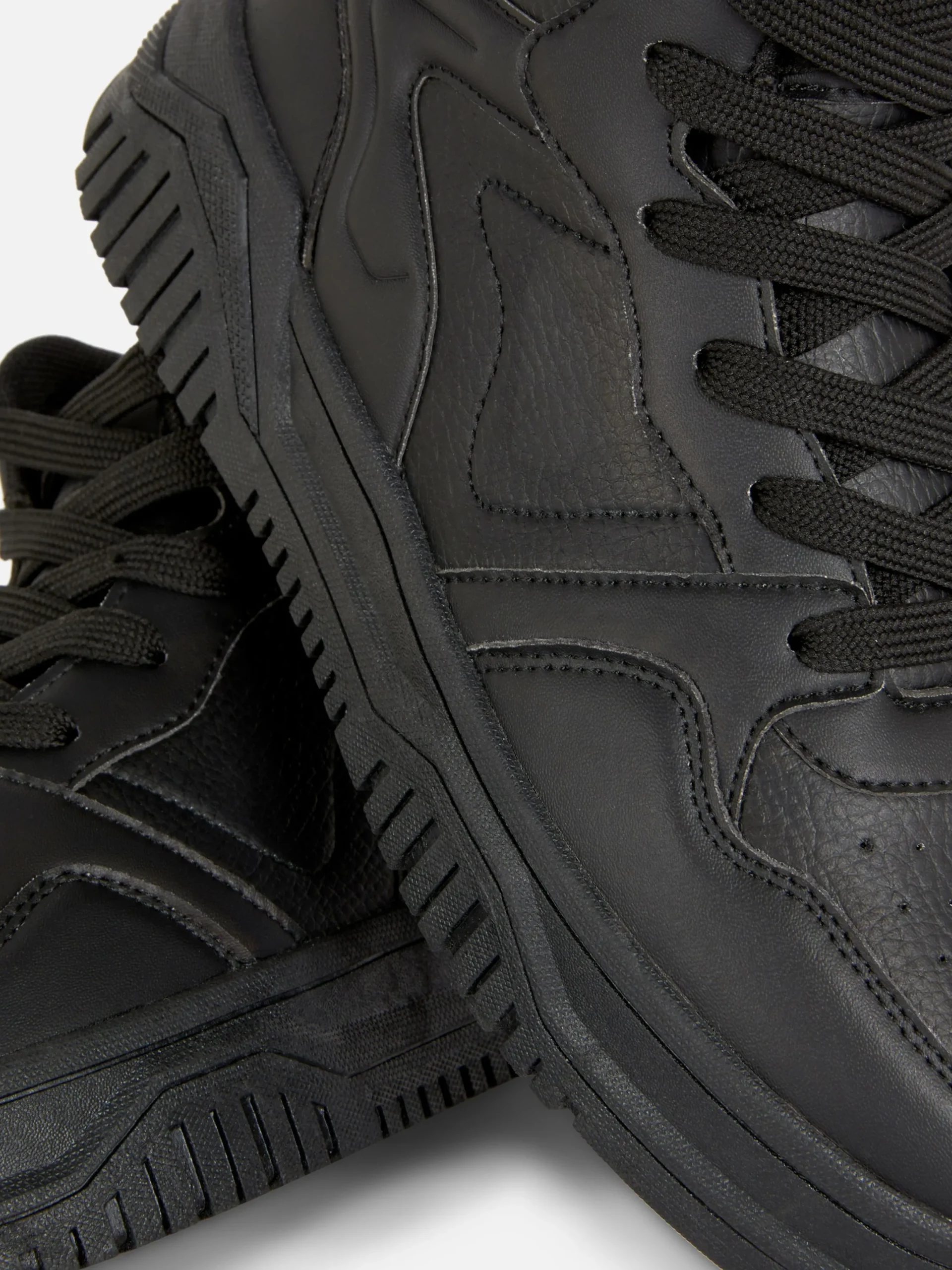 Sneakers|Primark High-Top-Sneakers Mit Klobiger Sohle Schwarz