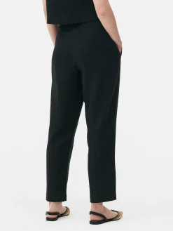 Hosen Und Leggings|Primark High-Waist-Hose Mit Zierstichen Schwarz