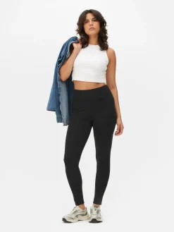 Hosen Und Leggings|Primark High-Waist-Leggings Schwarz