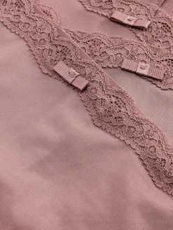 Slips|Primark Hipster-Slips Mit Spitzenbesatz, 3er-Pack Mokkafarben