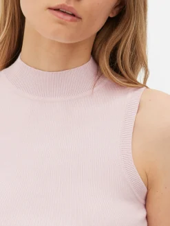 Tops Und T-Shirts|Primark Hochgeschlossenes, Kurzes Trägertop Rosa