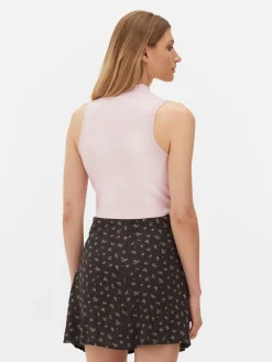 Tops Und T-Shirts|Primark Hochgeschlossenes, Kurzes Trägertop Rosa