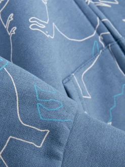 Hoodies Und Sweatshirts|Primark Hoodie Mit Grafik Und Reißverschluss Zum Kombinieren Blau