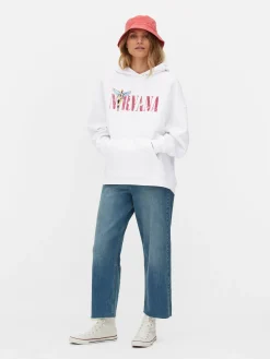 Loungewear|Hoodies Und Sweatshirts|Primark Hoodie Mit „Nirvana“ Grafik Elfenbeinfarben