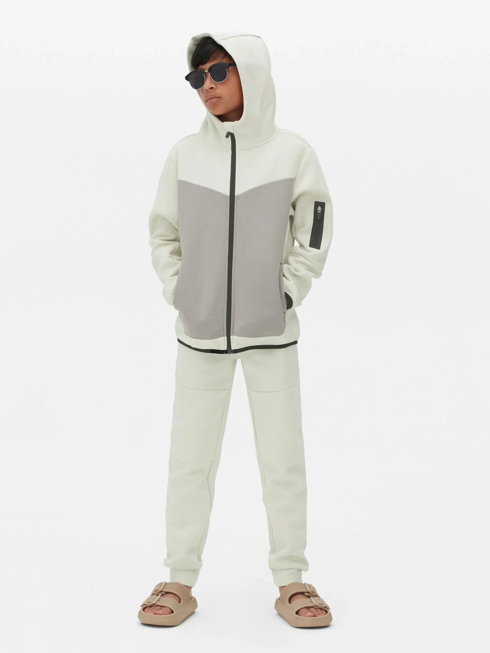 Hoodies Und Sweatshirts|Primark Hoodie Mit Reißverschluss Zum Kombinieren Steinfarben