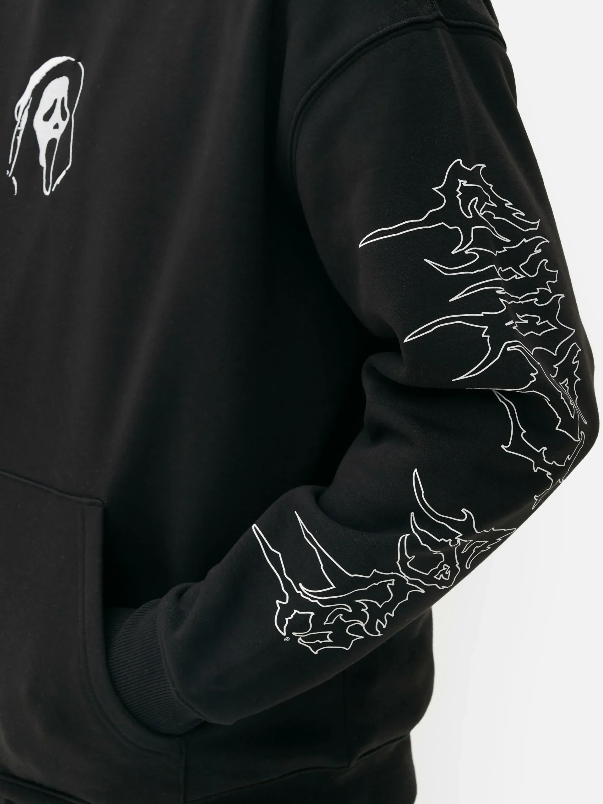 Grafik-T-Shirts Und -Sweatshirts|Hoodies Und Sweatshirts|Primark Hoodie Mit „Scream Ghostface“ Grafik Schwarz