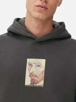 Hoodies Und Sweatshirts|Primark Hoodie Mit „Van Gogh“ Selbstporträt Anthrazitfarben