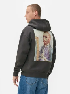 Hoodies Und Sweatshirts|Primark Hoodie Mit „Van Gogh“ Selbstporträt Anthrazitfarben