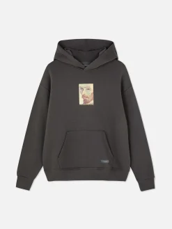 Hoodies Und Sweatshirts|Primark Hoodie Mit „Van Gogh“ Selbstporträt Anthrazitfarben