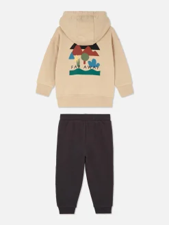 Sets Und Outfits|Primark Hoodie Und Jogginghose Im Set Steinfarben