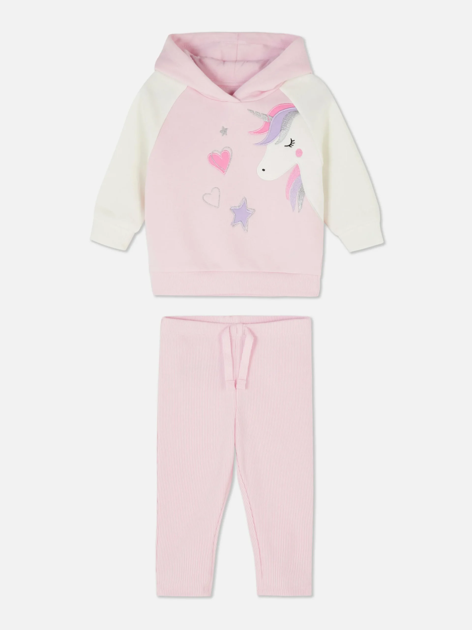 Sets Und Outfits|Primark Hoodie Und Leggings Mit Einhornmotiv Zum Kombinieren Rosa