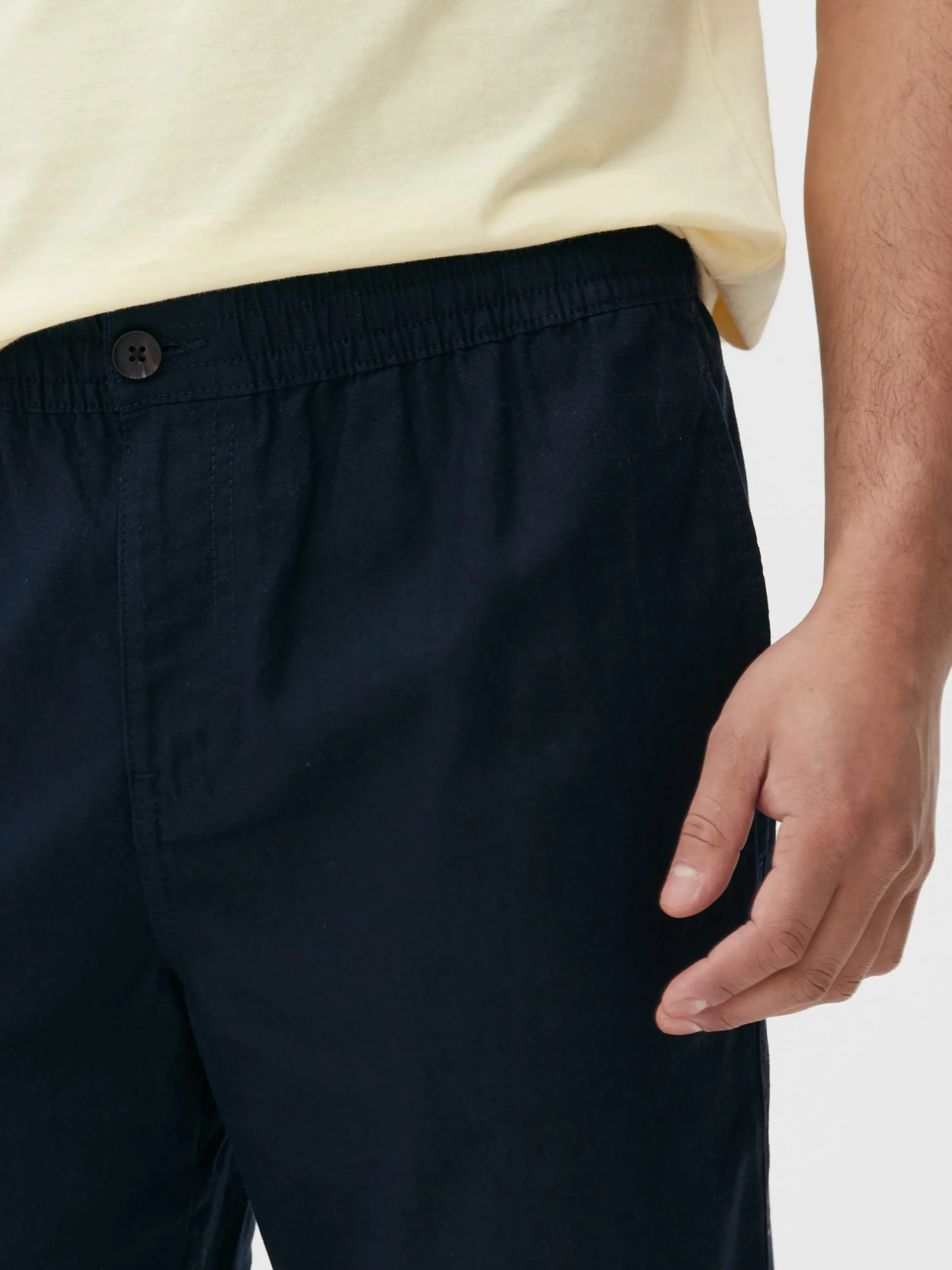 Hosen|Primark Hose Aus Leinengemisch Marineblau