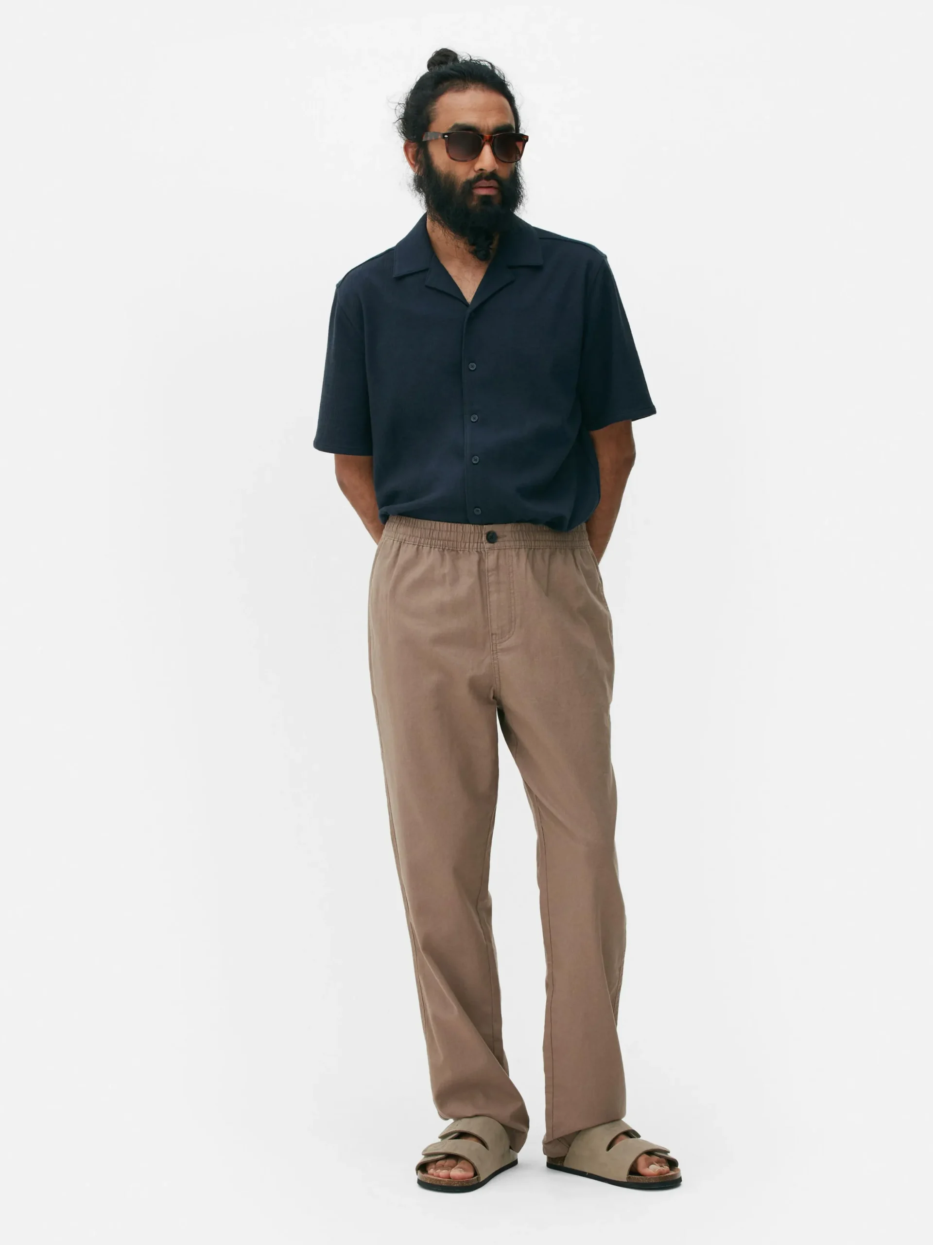 Hosen|Primark Hose Aus Leinengemisch Hellbraun