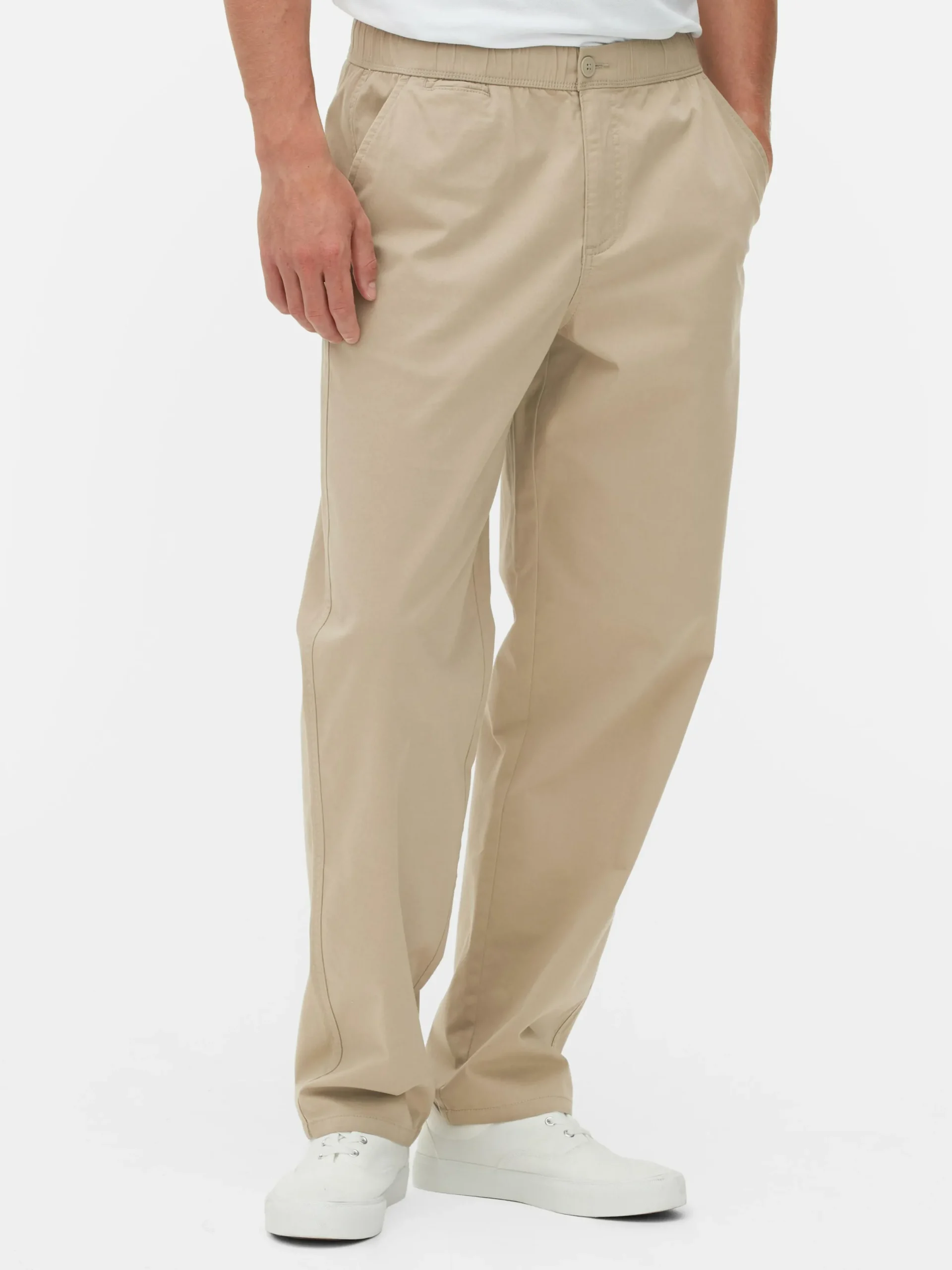 Hosen|Primark Hose Mit Elastischem Bund Steinfarben