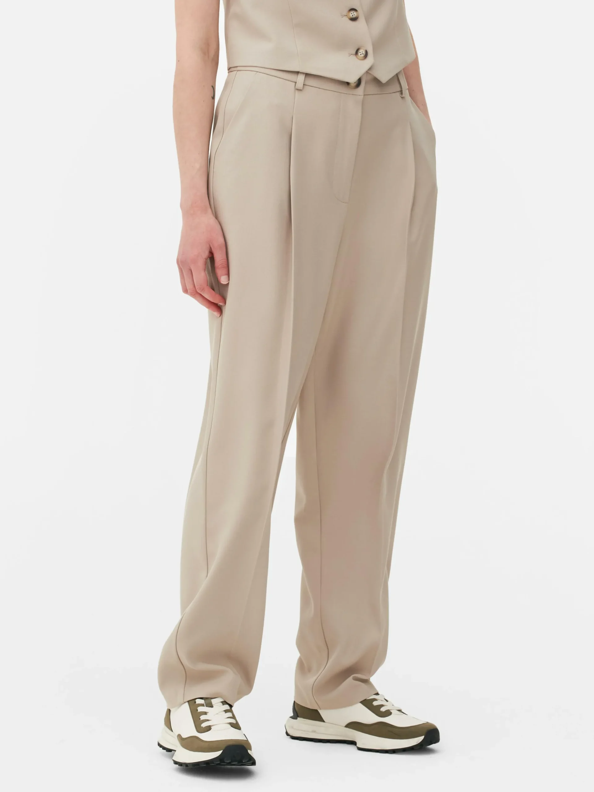 Hosen Und Leggings|Primark Hose Mit Gummibund Für Damen Steinfarben