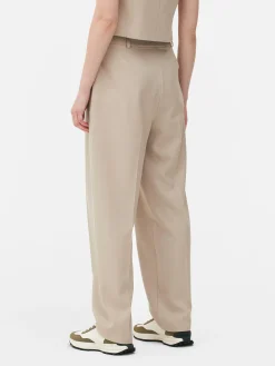 Hosen Und Leggings|Primark Hose Mit Gummibund Für Damen Steinfarben
