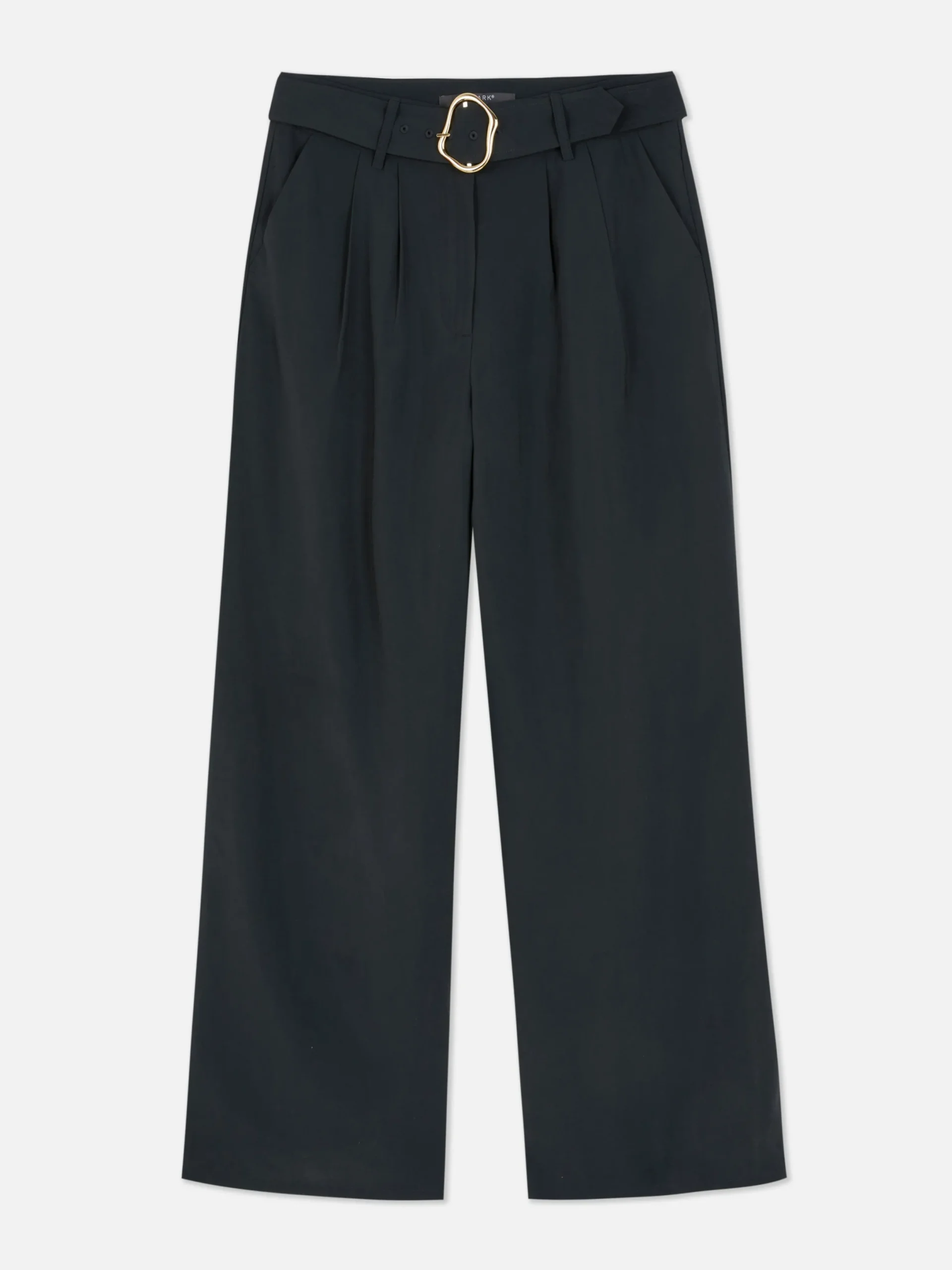 Hosen Und Leggings|Primark Hose Mit Weitem Bein Und Schnalle Zum Kombinieren Schwarz