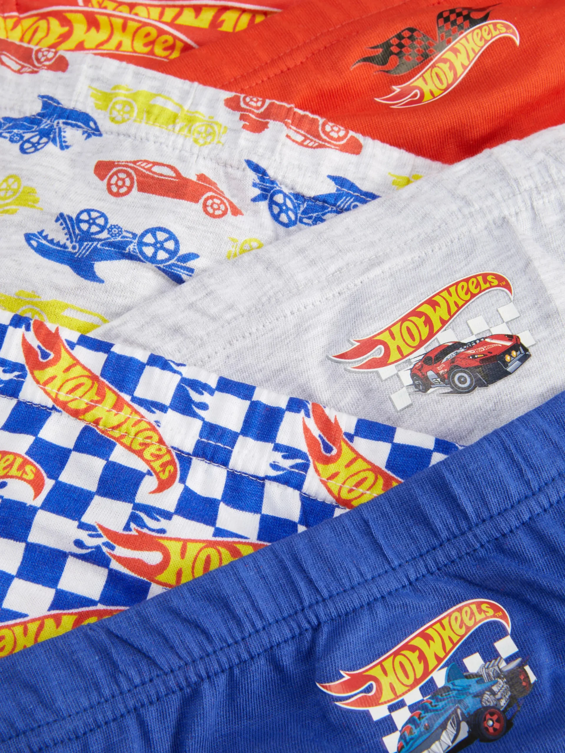 Unterwäsche|Primark „Hot Wheels“ Slips, 6er-Pack Multi