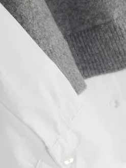 Blusen|Primark 2-in-1-Hemd Mit Weste Im Lagenlook Grau