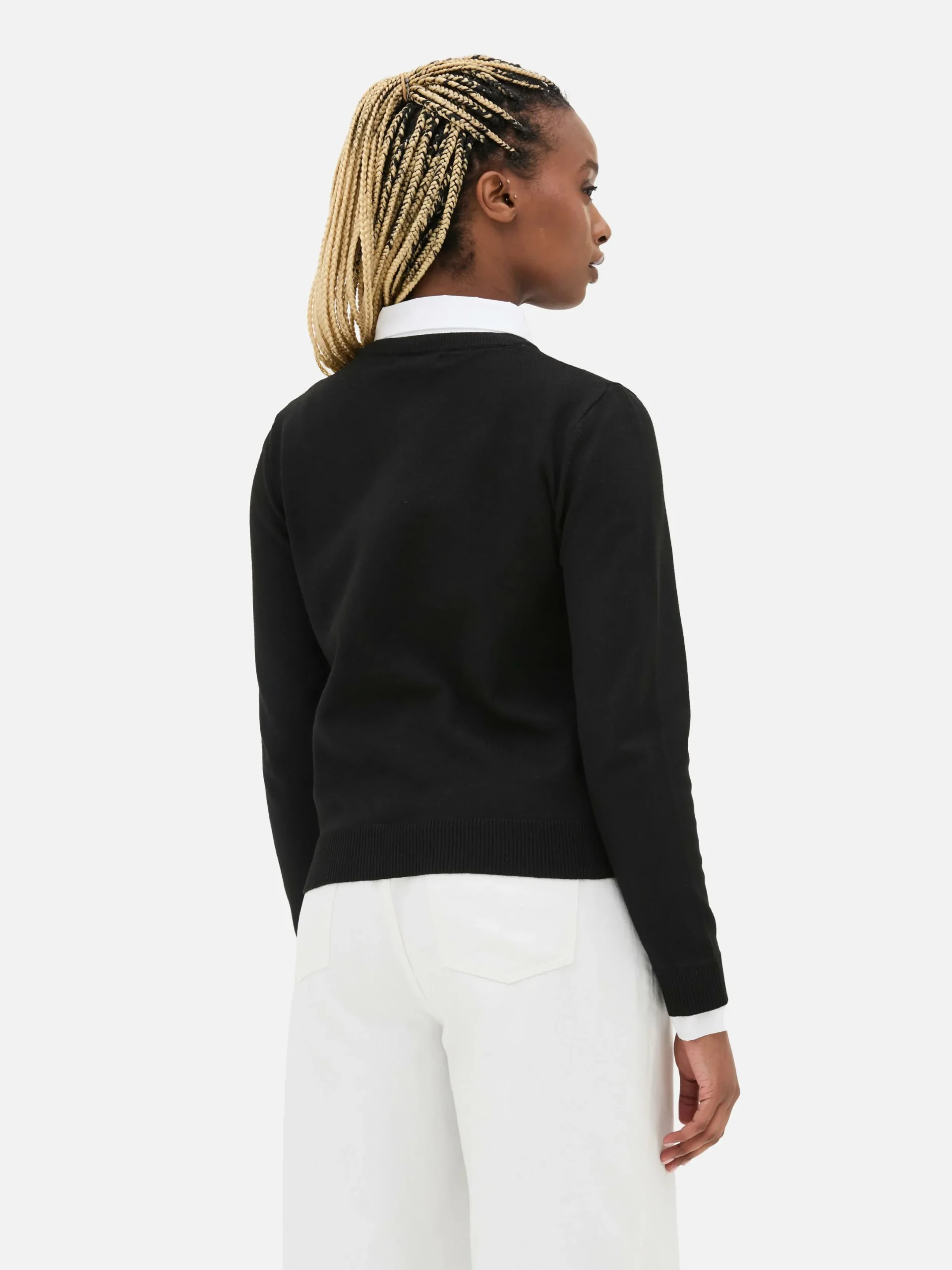 Pullover Und Cardigans|Primark 2-in-1-Hemd Und -Pullover Schwarz