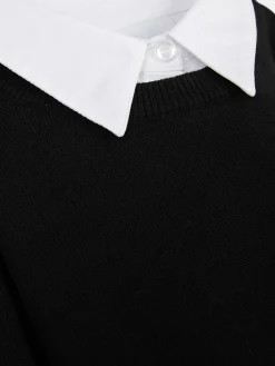 Pullover Und Cardigans|Primark 2-in-1-Hemd Und -Pullover Schwarz