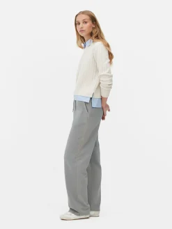 Pullover Und Cardigans|Primark 2-in-1-Hemdpullover Elfenbeinfarben