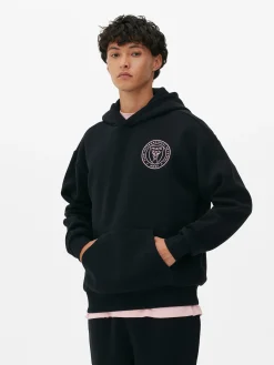 Hoodies Und Sweatshirts|Primark „Inter Miami“ Hoodie Mit Logo Schwarz