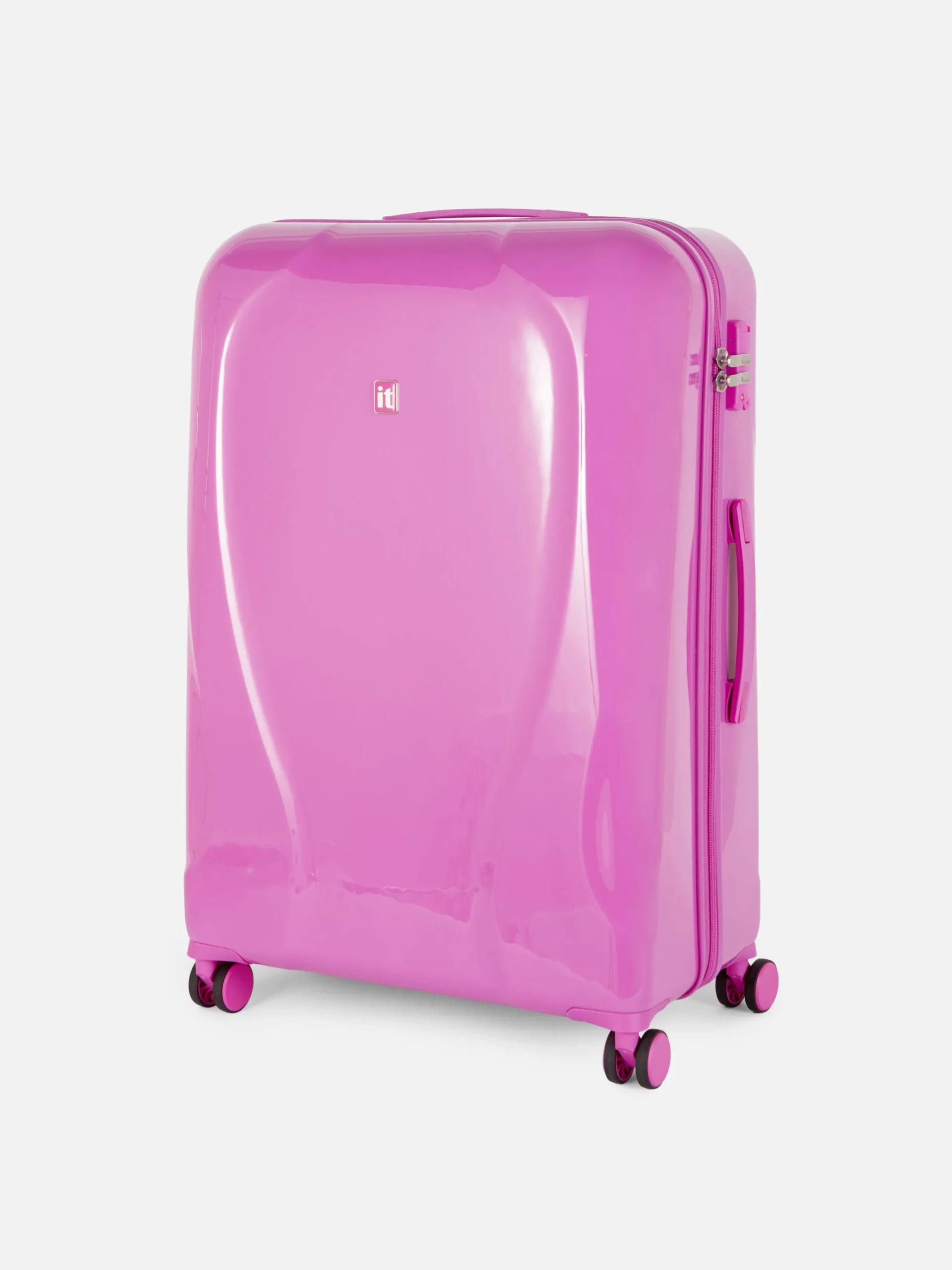 Koffer Und Reisegepäck|Primark „it Luggage“ Hartschalenkoffer Mit 8 Rädern Violett
