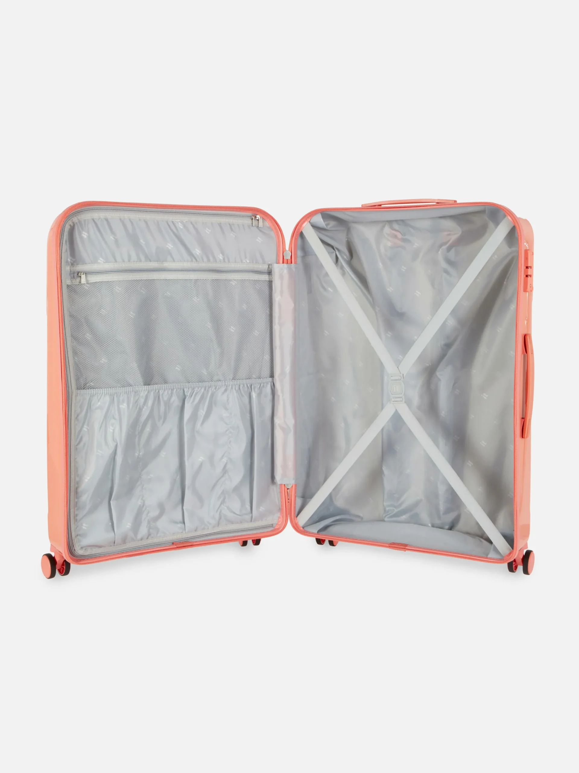 Koffer Und Reisegepäck|Primark „it Luggage“ Hartschalenkoffer Mit 8 Rädern Korallenrot
