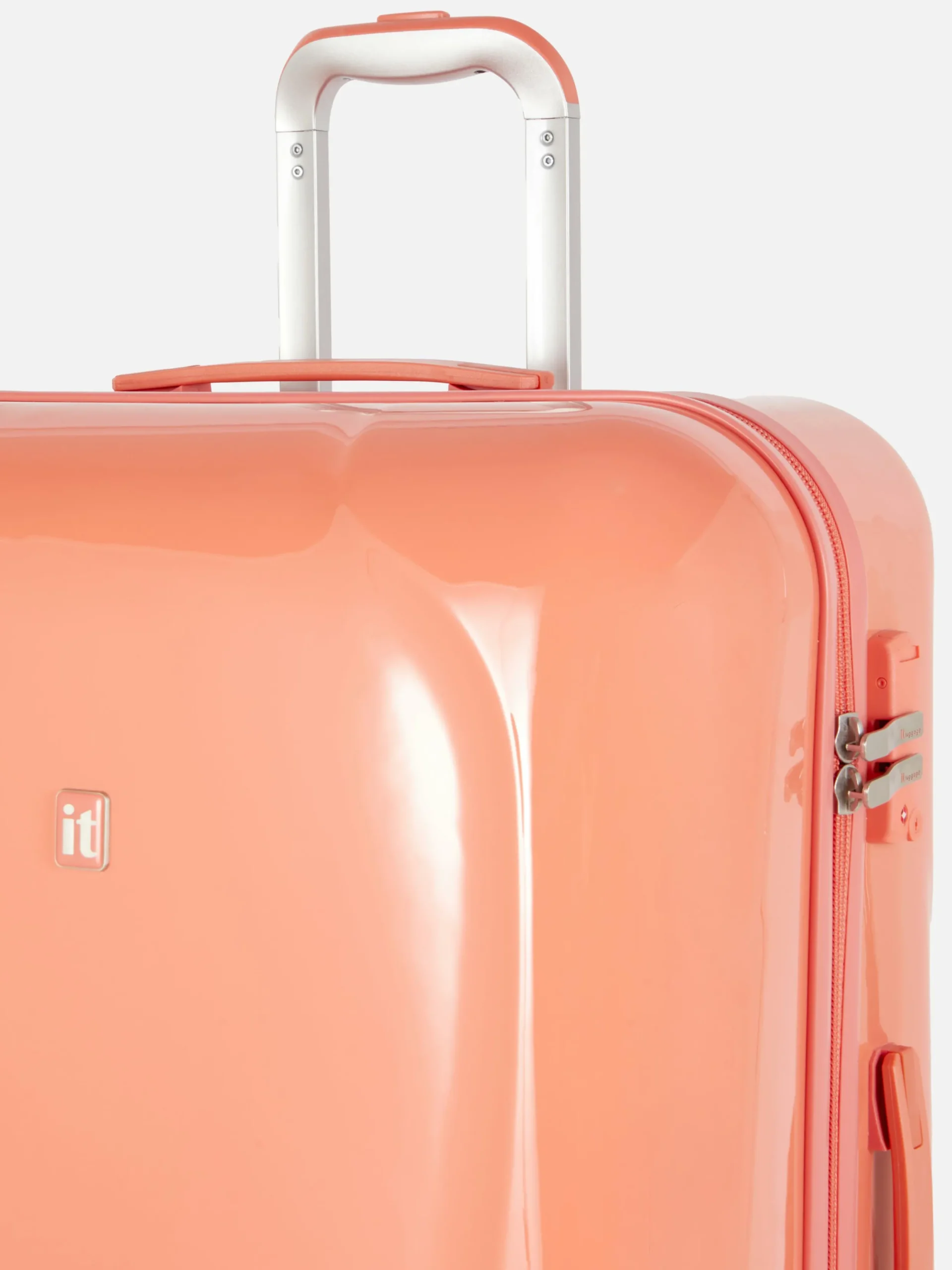 Koffer Und Reisegepäck|Primark „it Luggage“ Hartschalenkoffer Mit 8 Rädern Korallenrot
