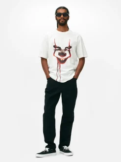 Halloween Alle|Grafik-T-Shirts Und -Sweatshirts|Primark „IT Pennywise“ T-Shirt Ecrufarben