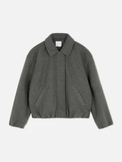 Jacken Und Mäntel|Primark Jacke Mit Ballonsaum Grau