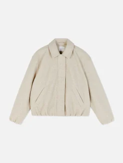 Jacken Und Mäntel|Primark Jacke Mit Ballonsaum Hellbeige