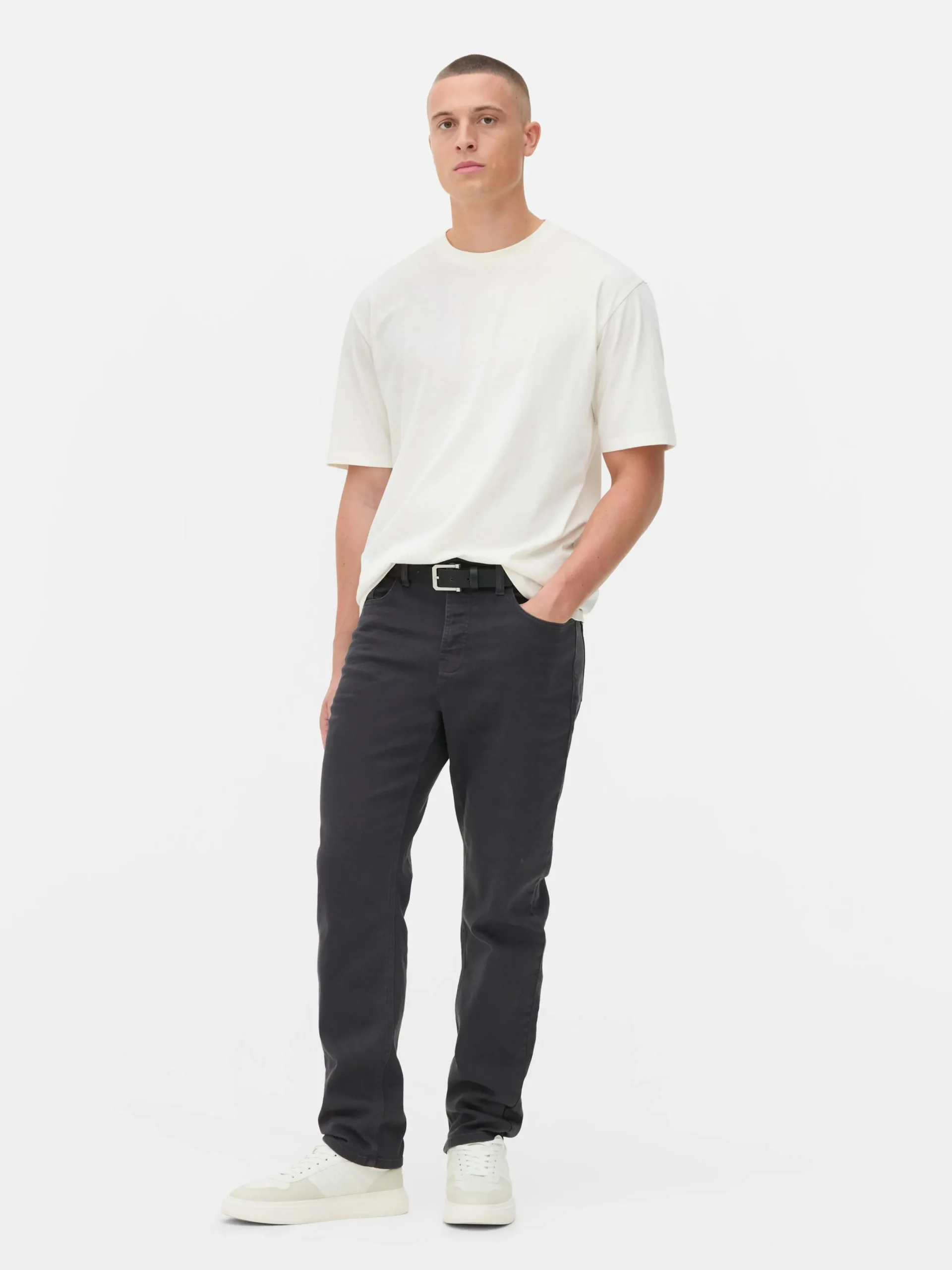 Jeans|Primark Jeans Mit Geradem Bein Grau