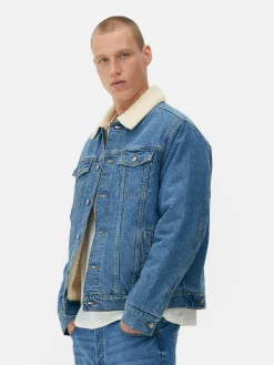 Jacken Und Mäntel|Primark Jeansjacke Mit Borgkragen Blau