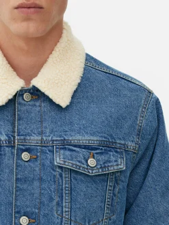 Jacken Und Mäntel|Primark Jeansjacke Mit Borgkragen Blau
