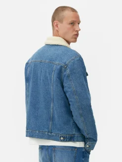Jacken Und Mäntel|Primark Jeansjacke Mit Borgkragen Blau