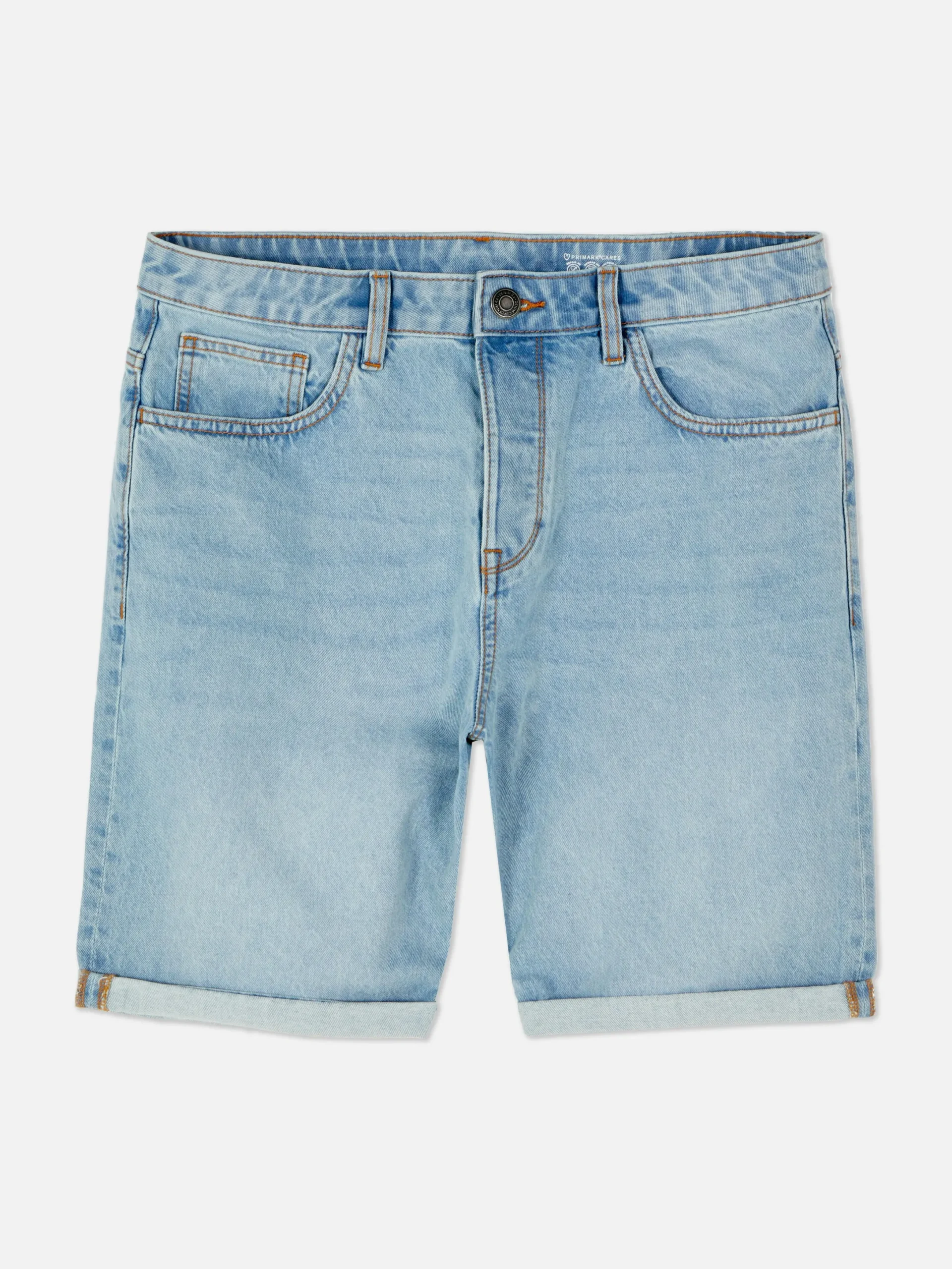 Shorts|Primark Jeansshorts Mit Geradem Bein Hellblau