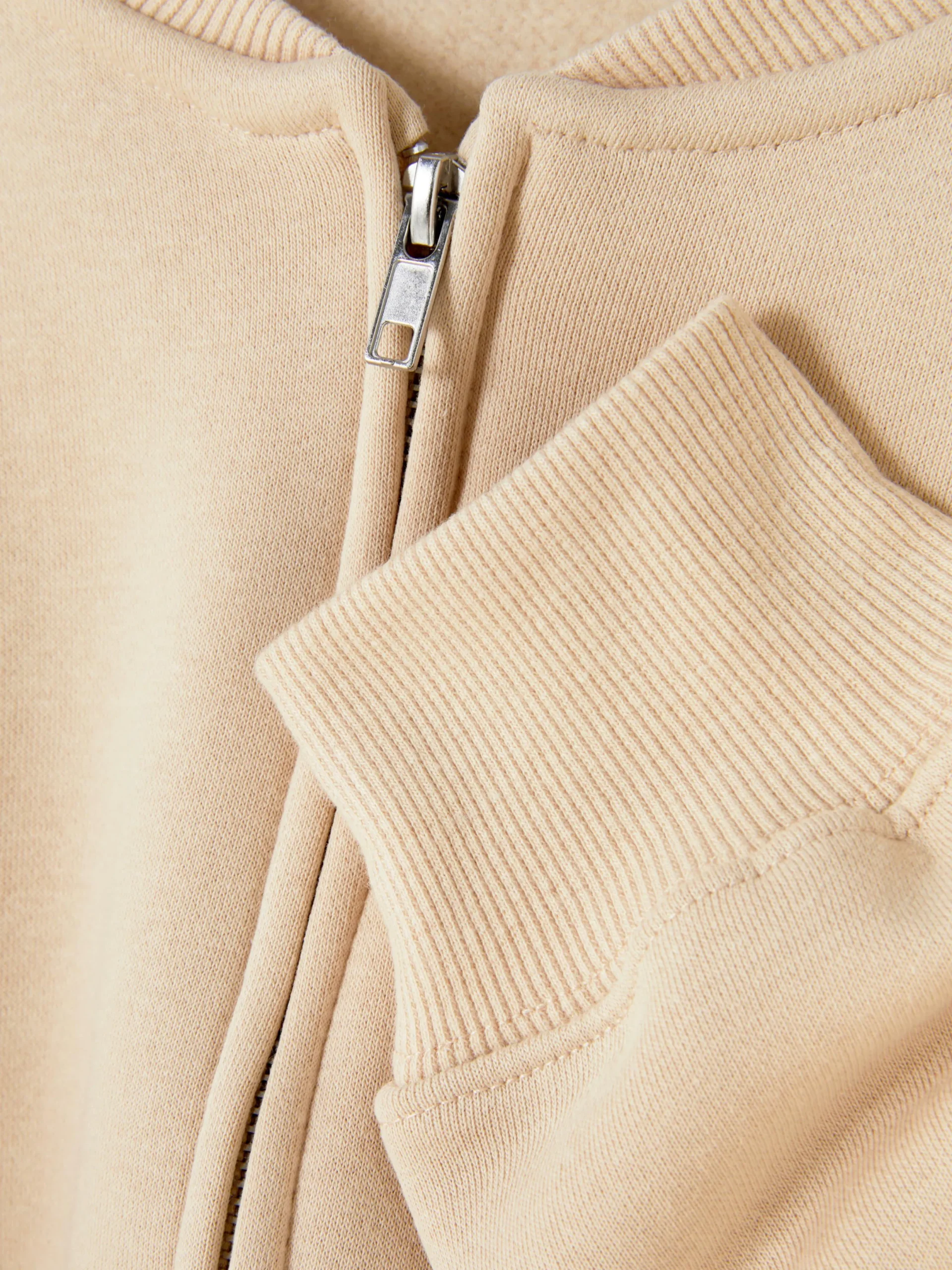 Hoodies Und Sweatshirts|Primark Jersey-Bomberjacke Mit Reißverschluss Steinfarben