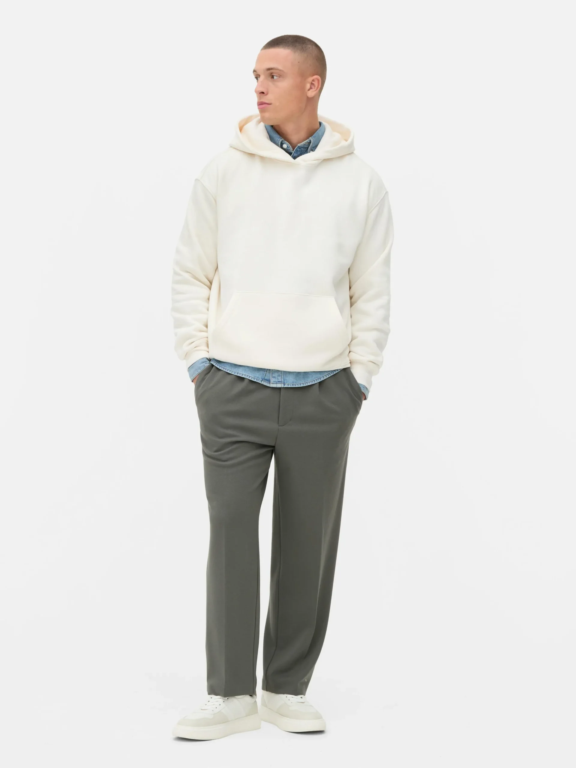 Hoodies Und Sweatshirts|Primark Jersey-Hoodie Im Oversized-Look Ecrufarben