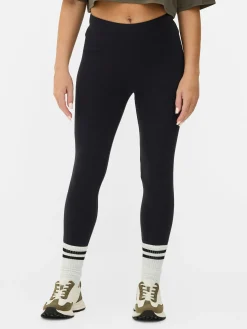 Hosen Und Leggings|Primark Jersey-Leggings Mit Hohem Bund Marineblau