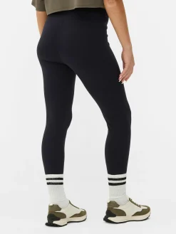Hosen Und Leggings|Primark Jersey-Leggings Mit Hohem Bund Marineblau