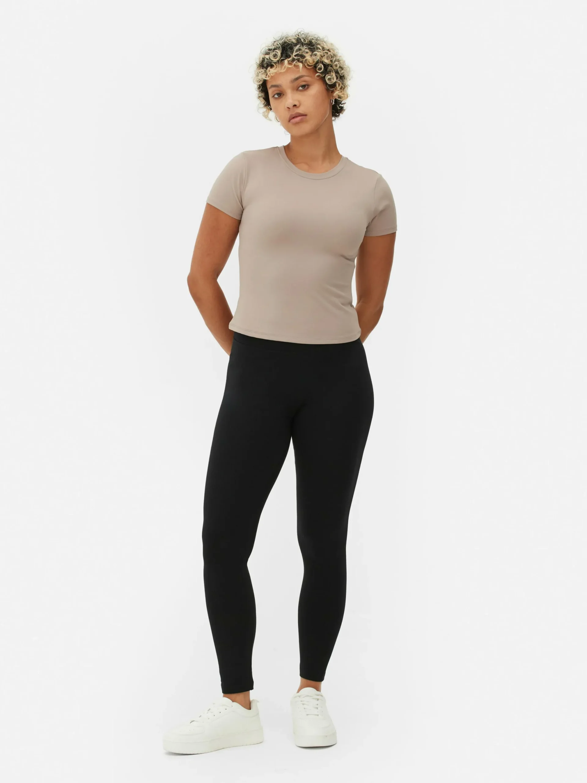 Hosen Und Leggings|Primark Jersey-Leggings Mit Hohem Bund Schwarz