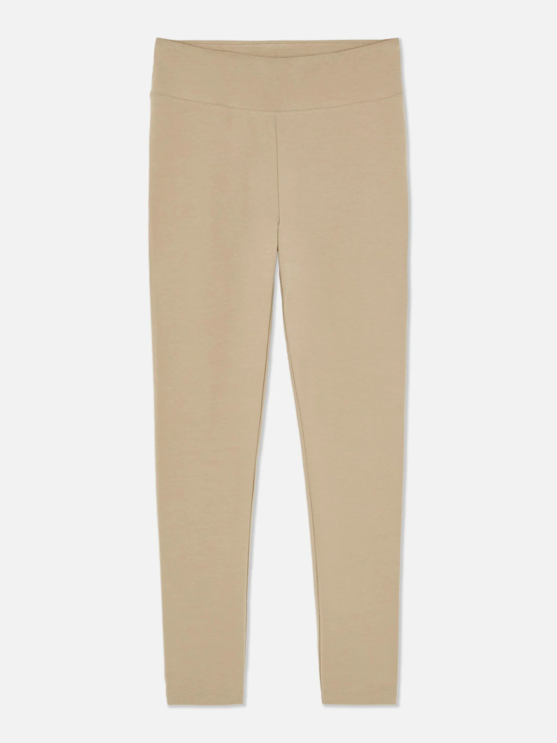 Hosen Und Leggings|Primark Jersey-Leggings Mit Hohem Bund Steinfarben