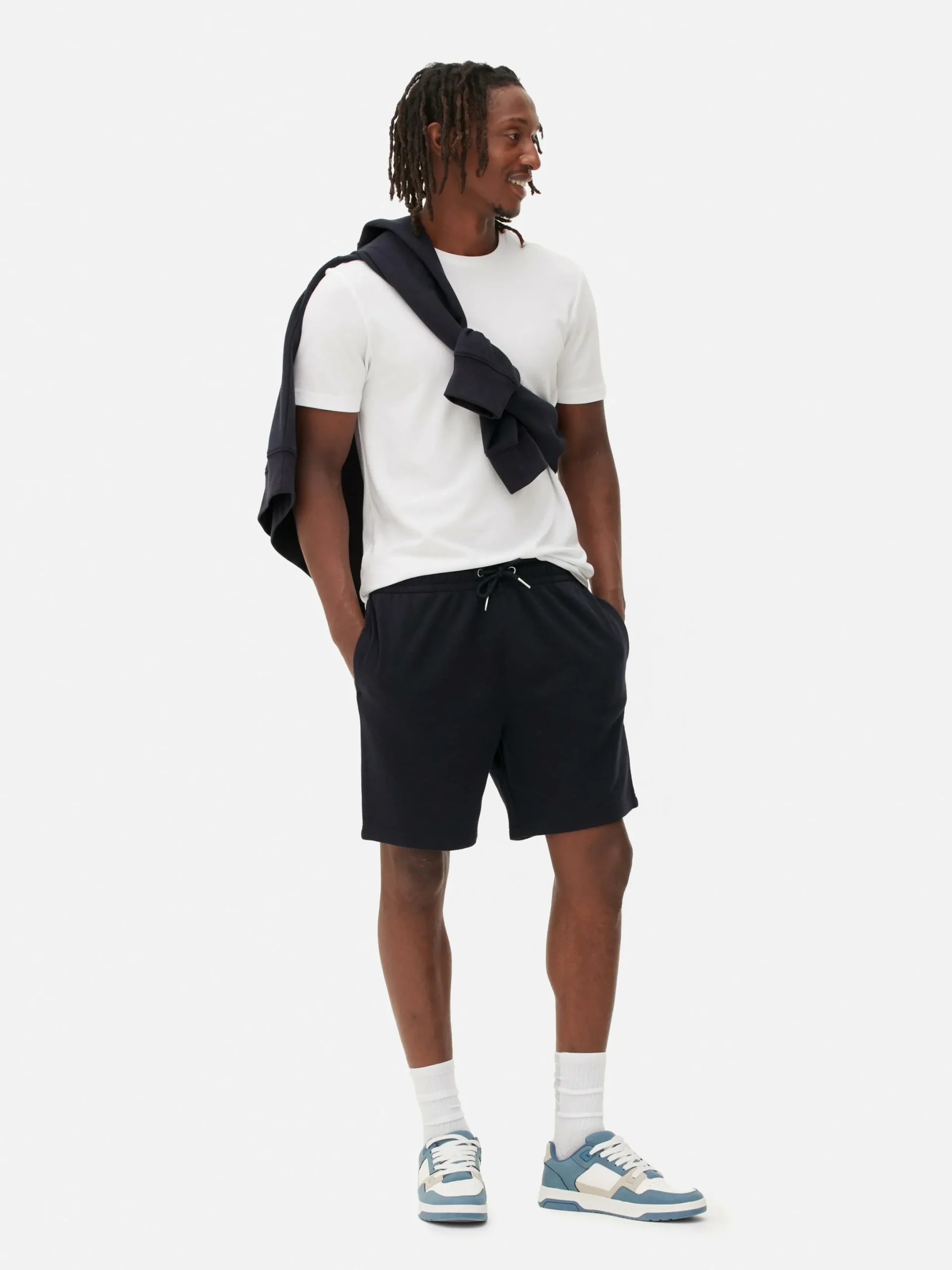 Shorts|Primark Jersey-Shorts Mit Kordelzug Marineblau