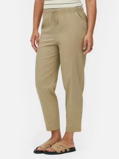 Jogginghosen|Primark Jogginghose Aus Popeline In Konischer Form Taupefarben