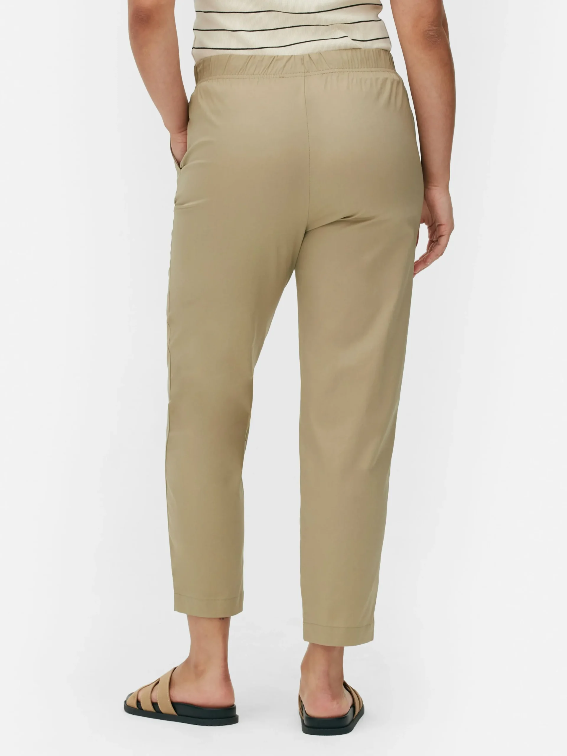 Jogginghosen|Primark Jogginghose Aus Popeline In Konischer Form Taupefarben