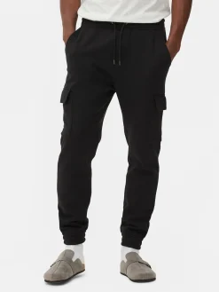 Jogginghosen|Primark Jogginghose Mit Cargotaschen Und Bündchen Schwarz