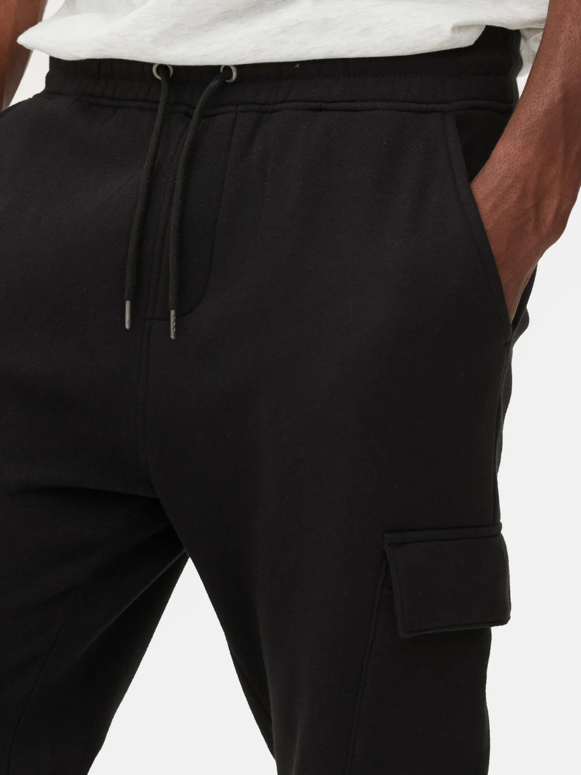 Jogginghosen|Primark Jogginghose Mit Cargotaschen Und Bündchen Schwarz